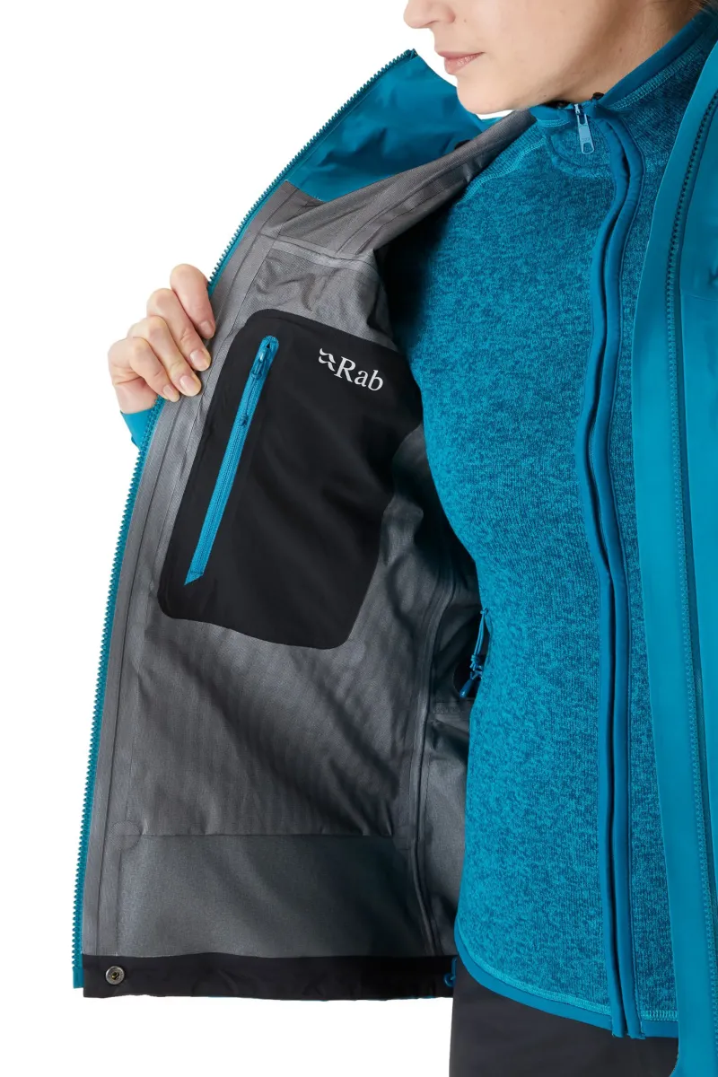 Rab Waterproof Jackets-Womens Kangri GTX Jacket - Marina Blue