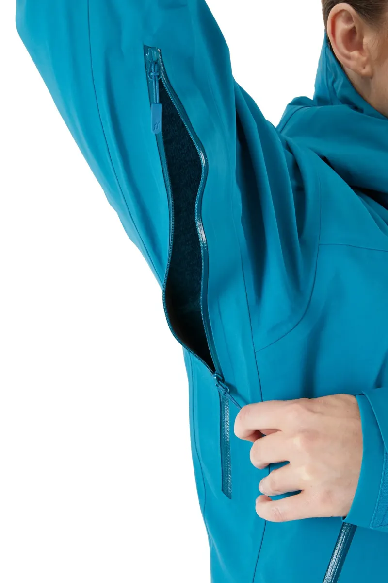 Rab Waterproof Jackets-Womens Kangri GTX Jacket - Marina Blue
