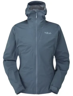 Rab Waterproof Jackets-Womens Kinetic 2.0 Jacket - Orion Blue