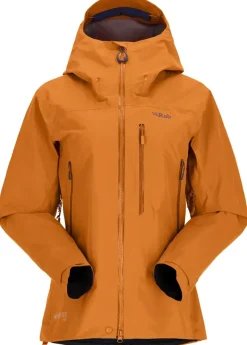 Rab Waterproof Jackets-Womens Latok Mountain GTX Jacket - Marmalade