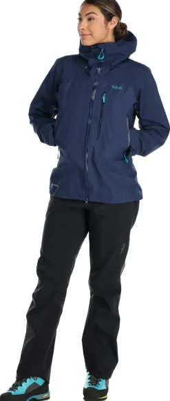 Rab Waterproof Jackets-Womens Latok Mountain GTX Jacket - Deep Ink