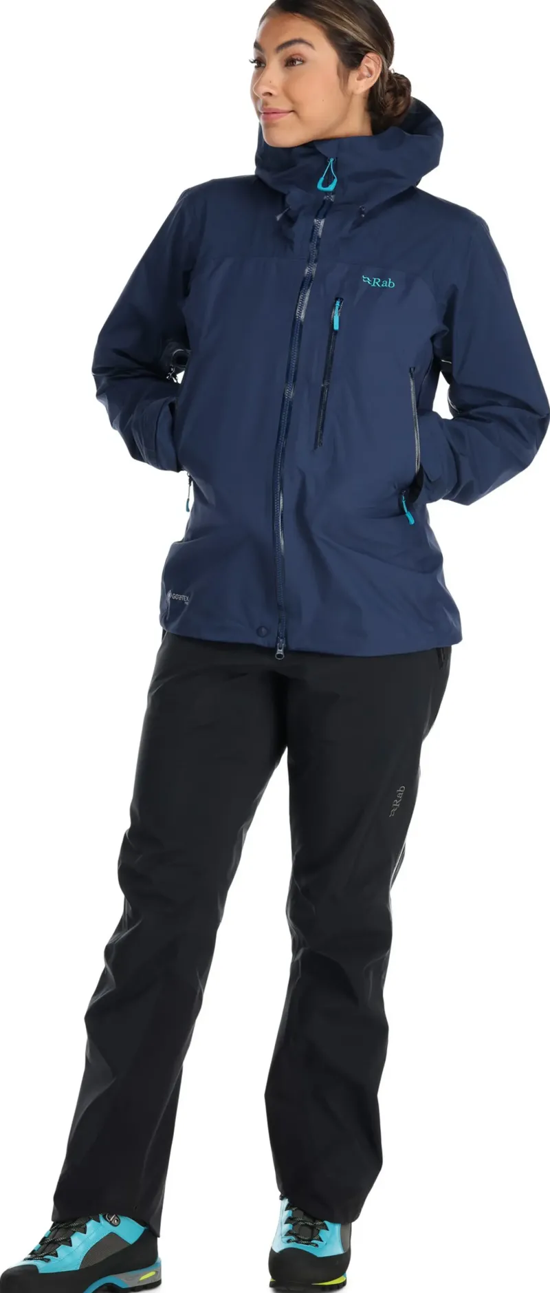 Rab Waterproof Jackets-Womens Latok Mountain GTX Jacket - Deep Ink