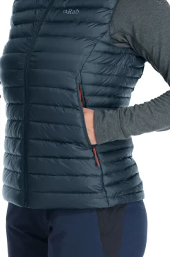 Rab Vests & Gilets-Womens Microlight Vest - Orion Blue