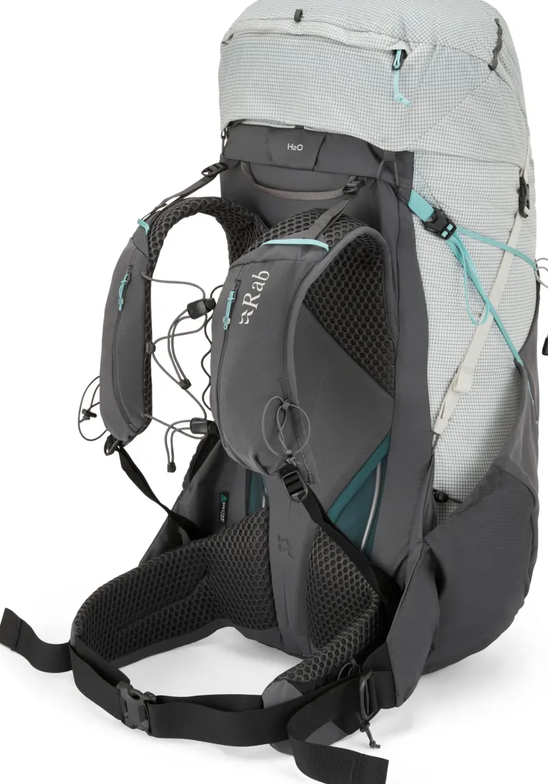 Rab Fast & Light Rucksacks And Vests-Womens Muon ND50 Rucksack - Pewter-Graphene