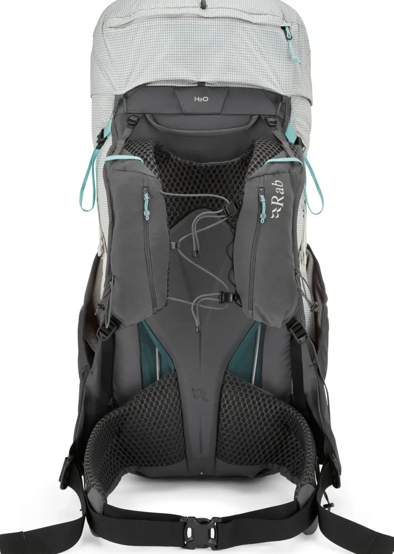 Rab Fast & Light Rucksacks And Vests-Womens Muon ND50 Rucksack - Pewter-Graphene