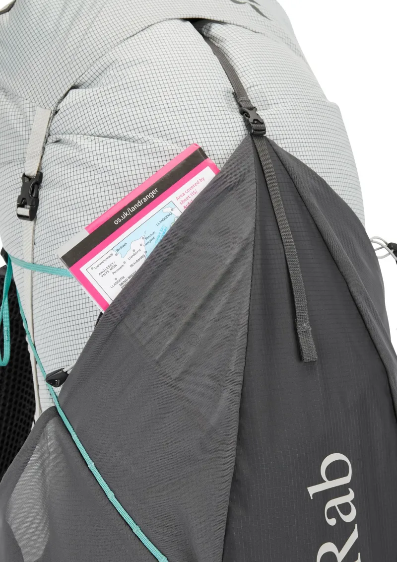 Rab Fast & Light Rucksacks And Vests-Womens Muon ND50 Rucksack - Pewter-Graphene