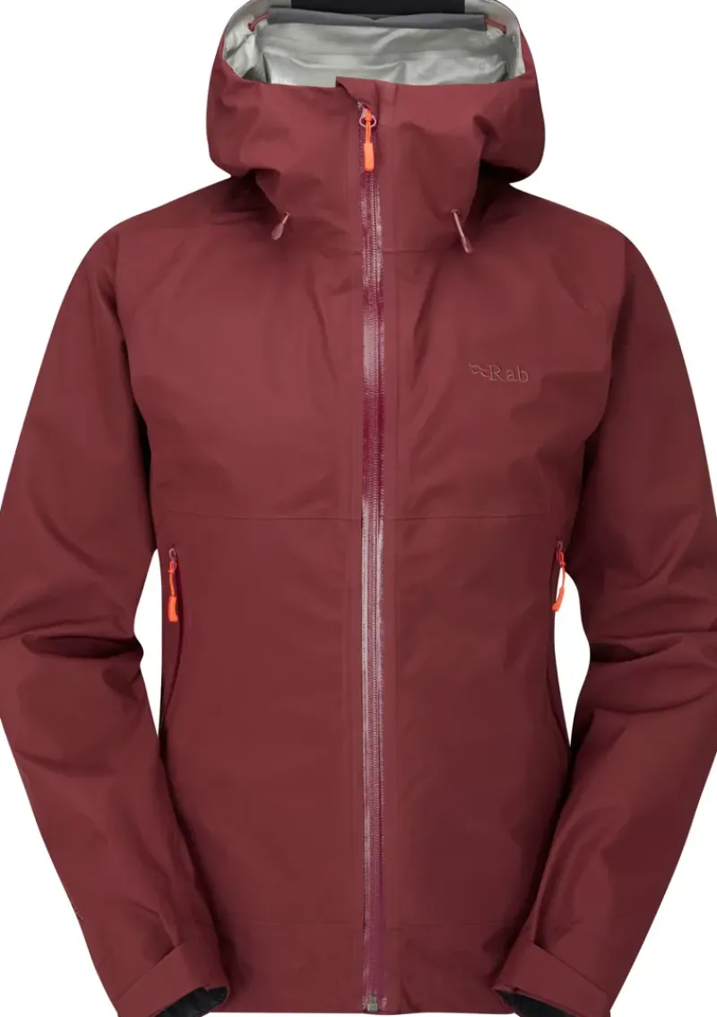 Rab Waterproof Jackets-Womens Namche Paclite Jacket - Deep Heather