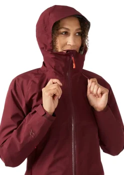 Rab Waterproof Jackets-Womens Namche Paclite Jacket - Deep Heather