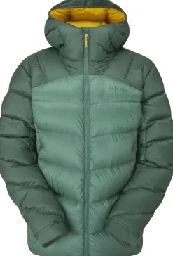 Rab Insulated Jackets-Womens Neutrino Pro Jacket - Green Slate-Eucalyptus