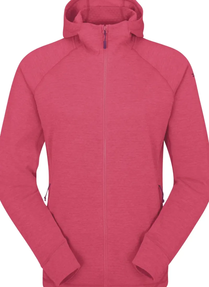 Rab Fleece & Mid Layer-Womens Nexus Hoody - Watermelon