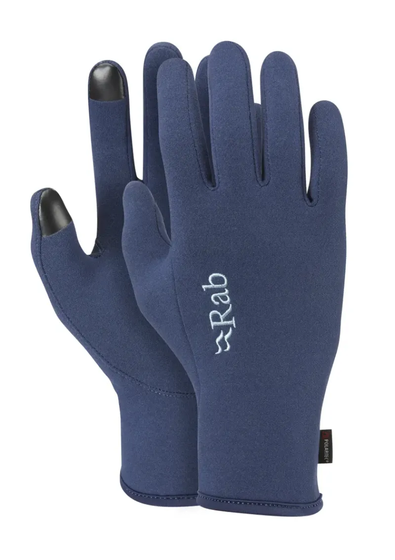 Rab Gloves-Womens Power Stretch Contact Gloves - Deep Ink