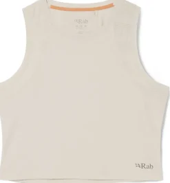 Rab T-Shirts & Baselayers-Womens Rivelin Crop Tank - Pebble