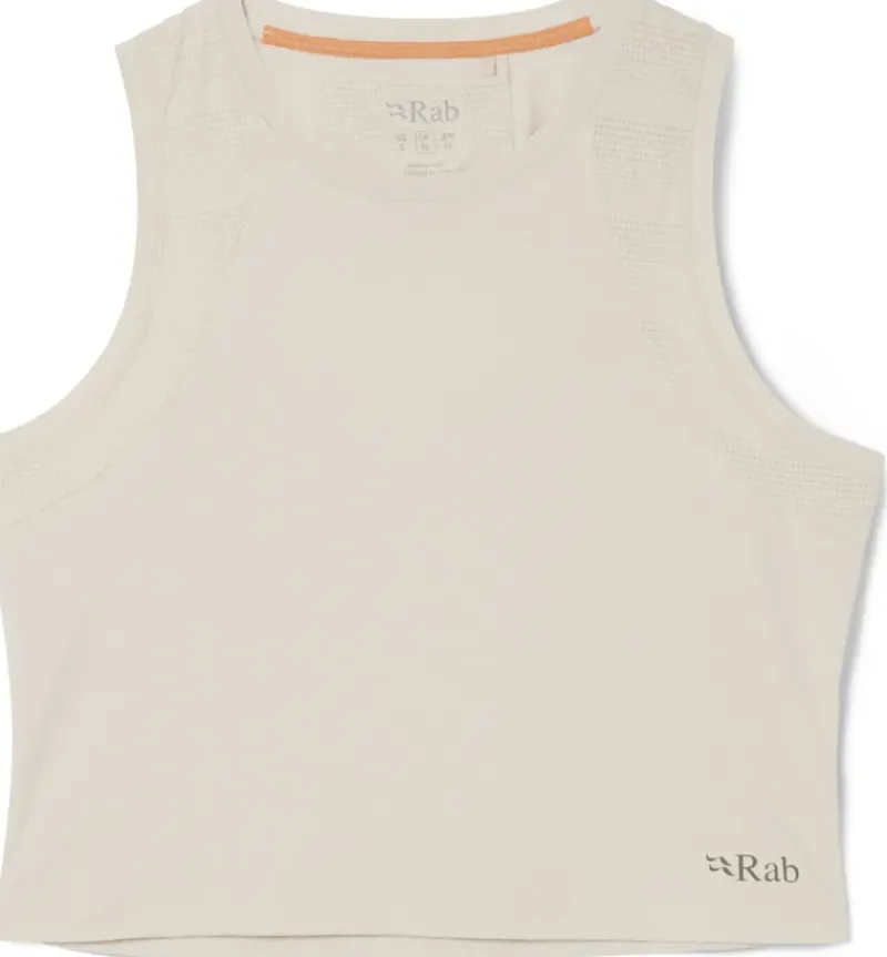 Rab T-Shirts & Baselayers-Womens Rivelin Crop Tank - Pebble