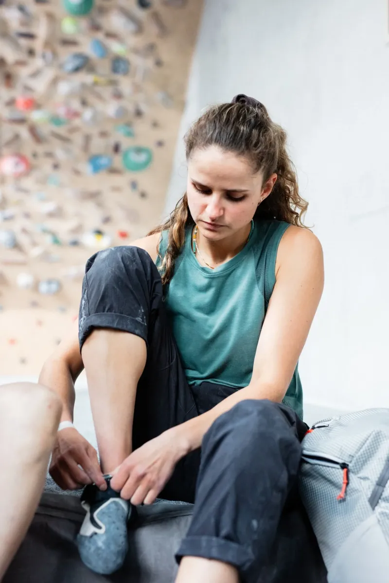 Rab T-Shirts & Baselayers-Womens Rivelin Crop Tank - Sage