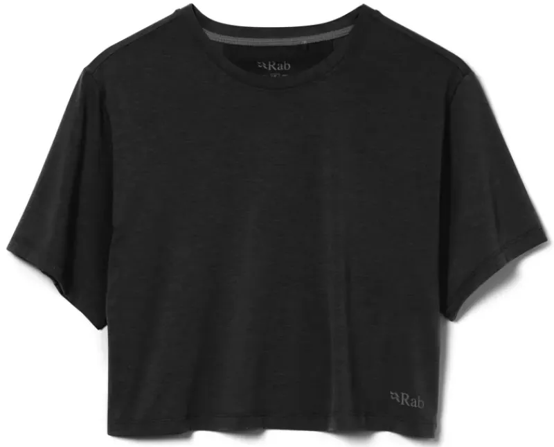 Rab T-Shirts & Baselayers-Womens Rivelin Crop Tee - Black