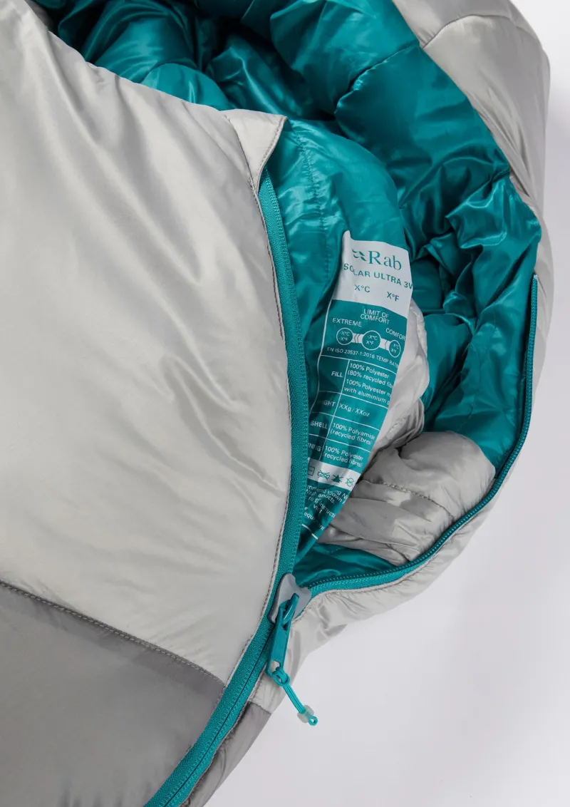 Rab Backpacking & Lightweight Sleeping Bags-Womens Solar Ultra 3 Sleeping Bag - Regular