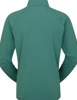 Rab T-Shirts & Baselayers-Womens Sonic Long Sleeved Zip-T - Eucalyptus