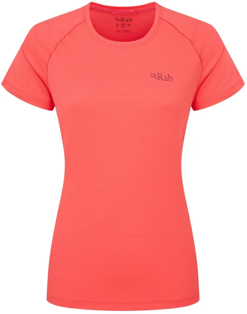 Rab T-Shirts & Baselayers-Womens Sonic Short Sleeved Tee - Hibiscus