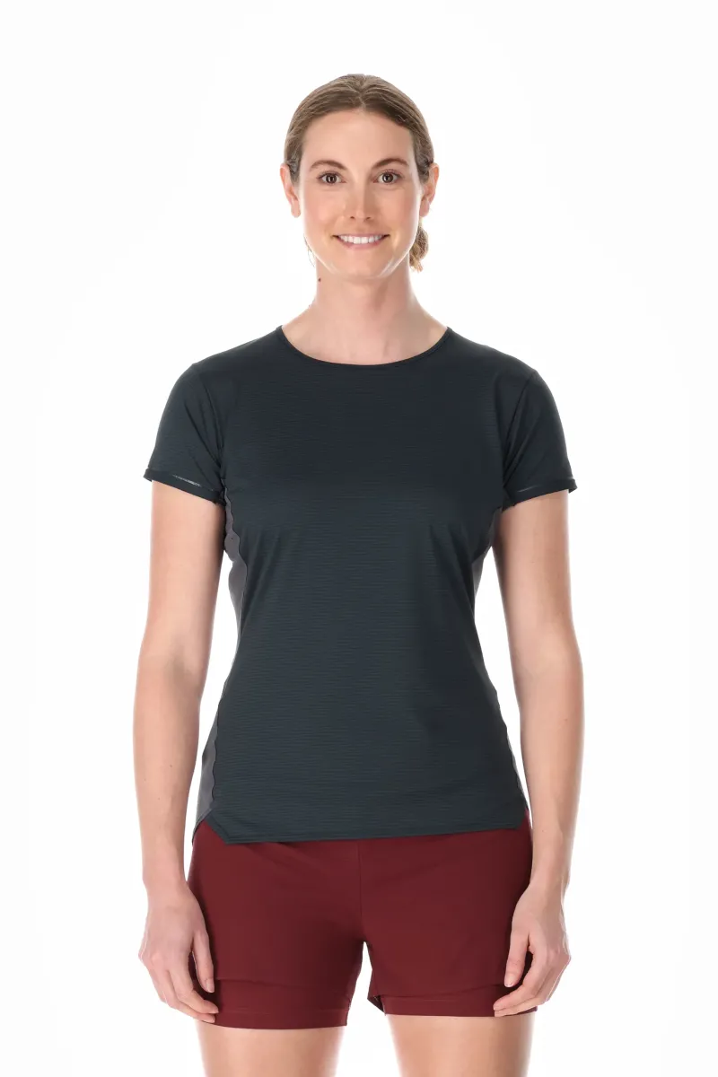 Rab T-Shirts & Baselayers-Womens Sonic Ultra Tee - Beluga-Graphene