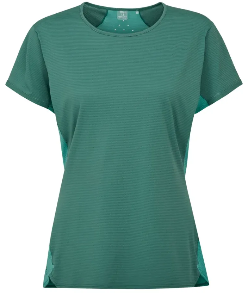 Rab T-Shirts & Baselayers-Womens Sonic Ultra Tee - Eucalyptus-Glacier Blue