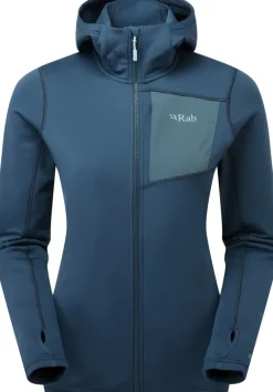 Rab Fleece & Mid Layer-Womens Superflux Hoody - Tempest Blue