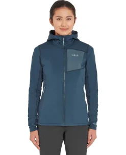 Rab Fleece & Mid Layer-Womens Superflux Hoody - Tempest Blue