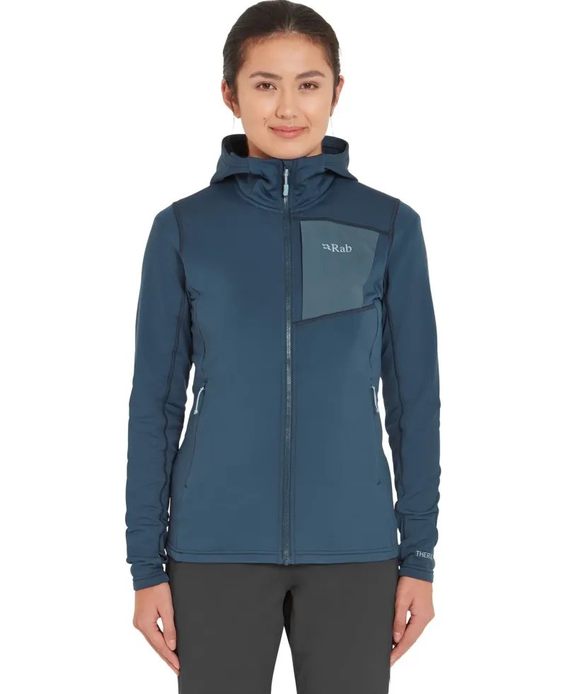 Rab Fleece & Mid Layer-Womens Superflux Hoody - Tempest Blue