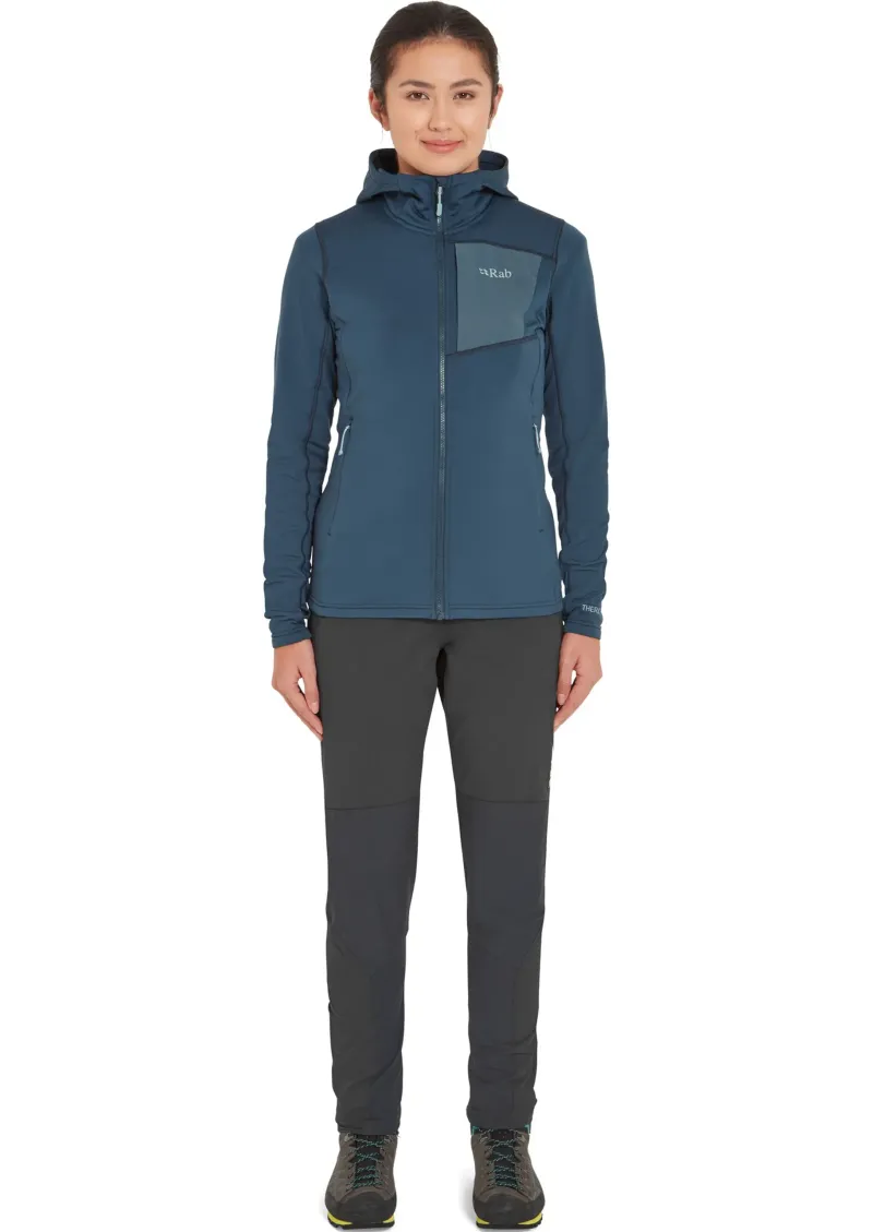 Rab Fleece & Mid Layer-Womens Superflux Hoody - Tempest Blue