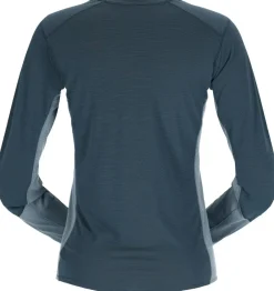 Rab T-Shirts & Baselayers-Womens Syncrino Base LS Tee - Orion Blue
