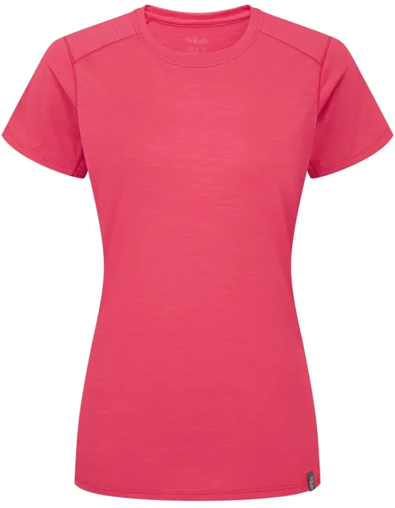 Rab T-Shirts & Baselayers-Womens Syncrino Base Tee - Watermelon