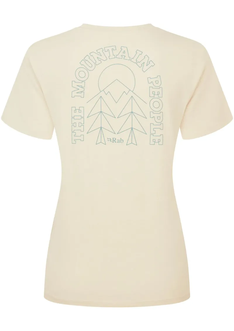 Rab T-Shirts & Baselayers-Womens Tuku Cirque Tee - Ecru