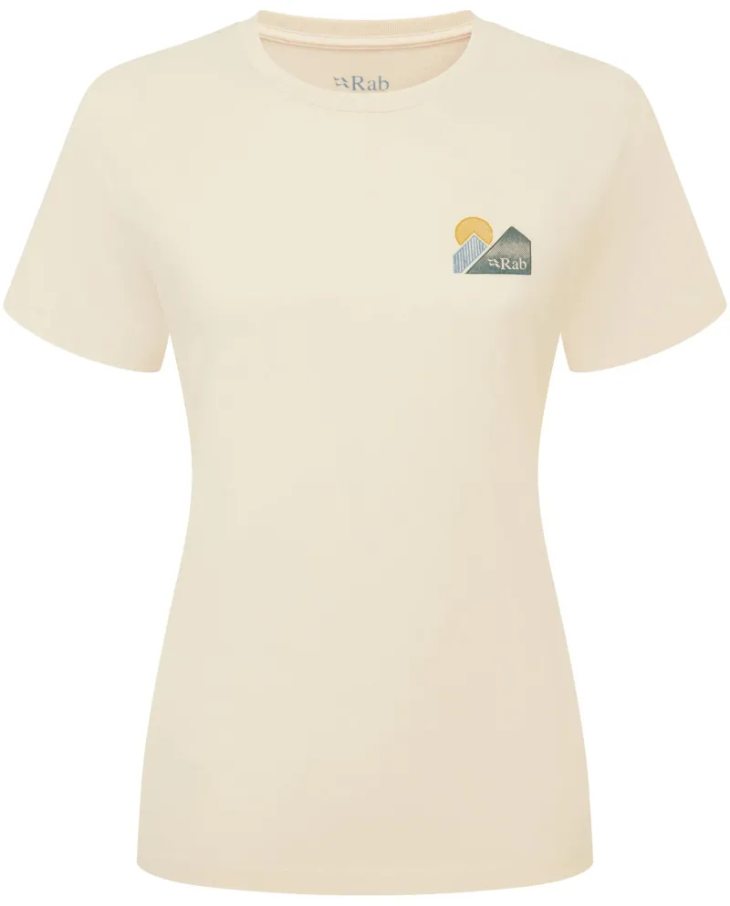 Rab T-Shirts & Baselayers-Womens Tuku Vista Tee - Ecru