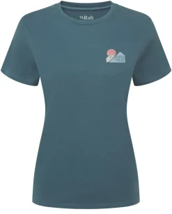 Rab T-Shirts & Baselayers-Womens Tuku Vista Tee - Orion Blue