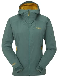Rab Softshell Jackets-Womens Vapour-Rise Summit Jacket - Green Slate
