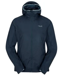 Rab Windshirts-Womens Vital Hoody - Tempest Blue