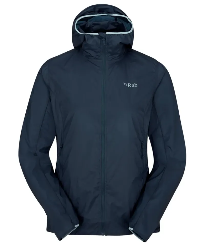 Rab Windshirts-Womens Vital Hoody - Tempest Blue