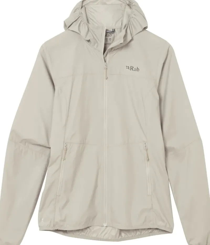 Rab Windshirts-Womens Windgather Hoody - Pebble
