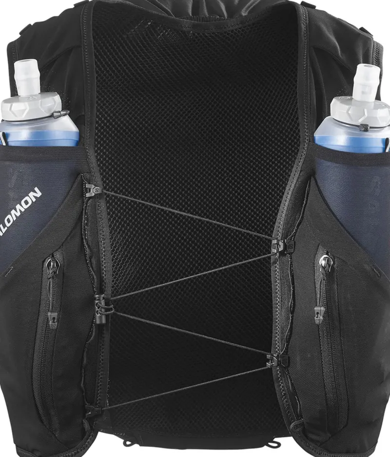 Salomon Fast & Light Rucksacks And Vests-ADV Skin 12 Running Vest Set - Black