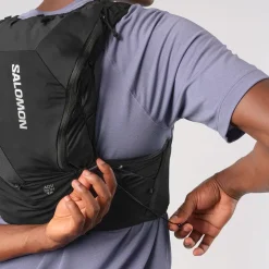 Salomon Fast & Light Rucksacks And Vests-ADV Skin 12 Running Vest Set - Black