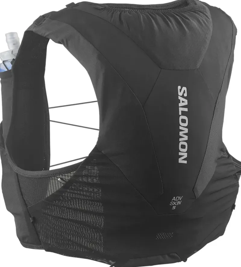 Salomon Fast & Light Rucksacks And Vests-ADV Skin 5 Running Vest Set - Black