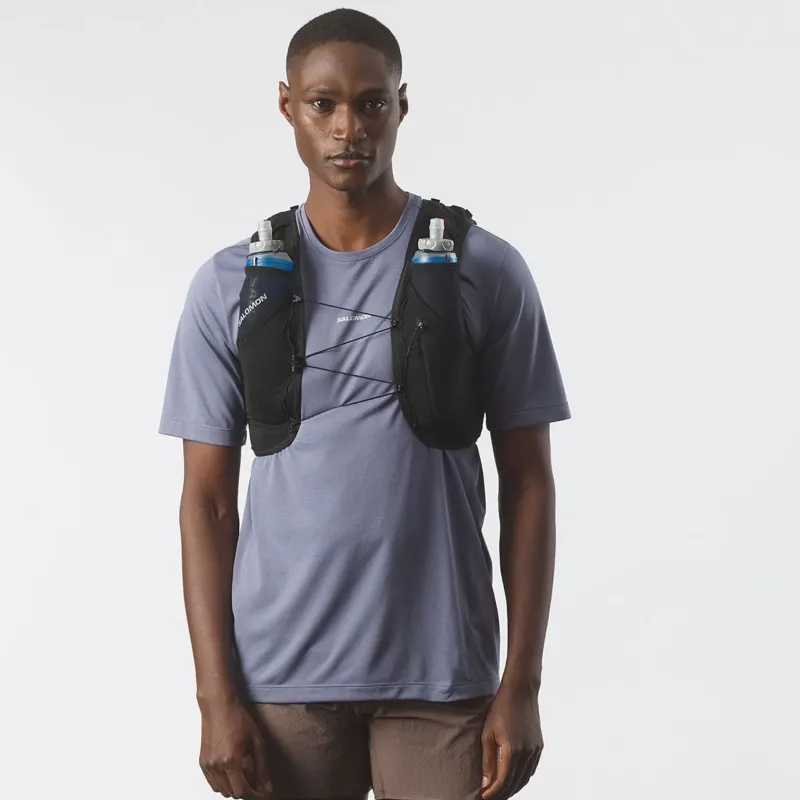 Salomon Fast & Light Rucksacks And Vests-ADV Skin 5 Running Vest Set - Black