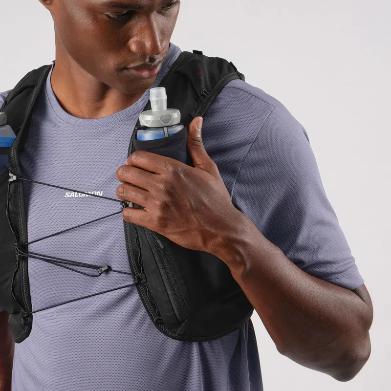 Salomon Fast & Light Rucksacks And Vests-ADV Skin 5 Running Vest Set - Black