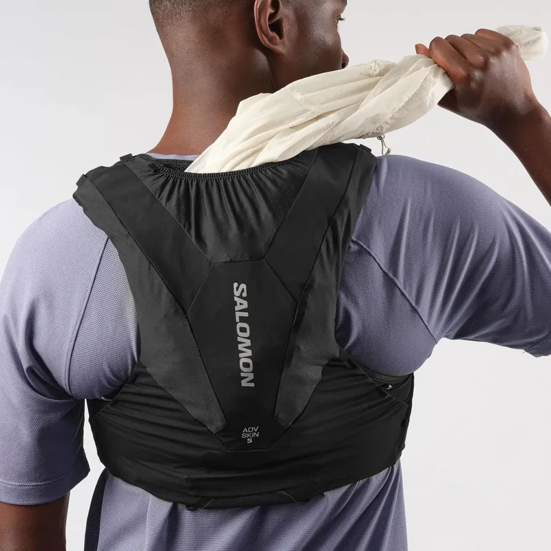 Salomon Fast & Light Rucksacks And Vests-ADV Skin 5 Running Vest Set - Black