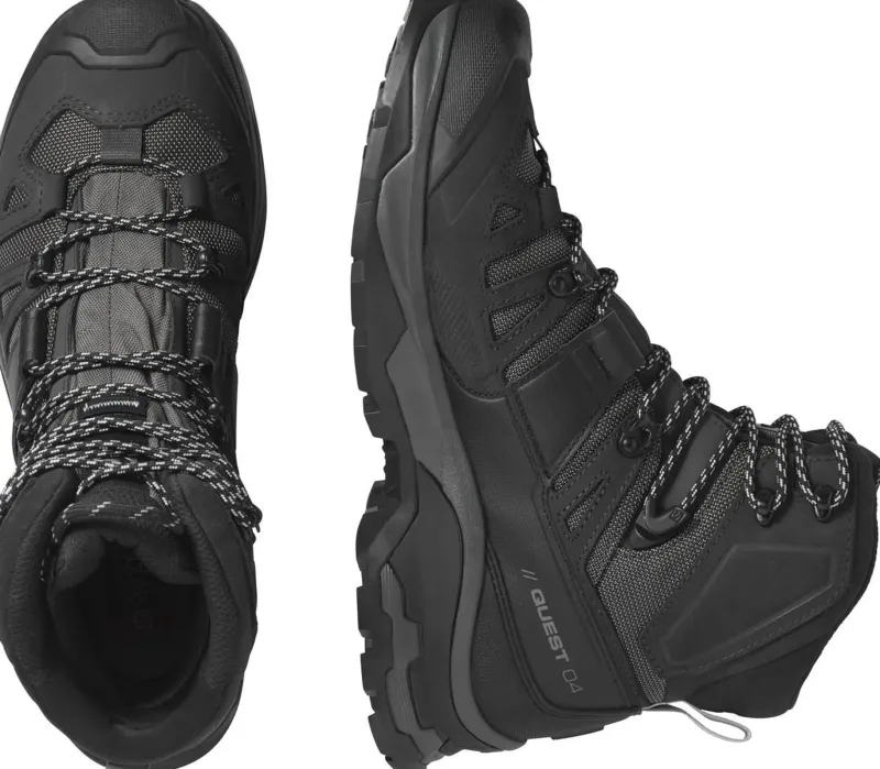 Salomon Hiking Shoes & Boots|Hiking Boots-Mens Quest 4 GTX Boots - Magnet-Black-Quarry