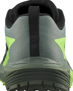 Salomon Hiking Shoes & Boots|Running Shoes-Mens Sense Ride 5 Shoes - Black-Laurel Wreath-Green Gecko