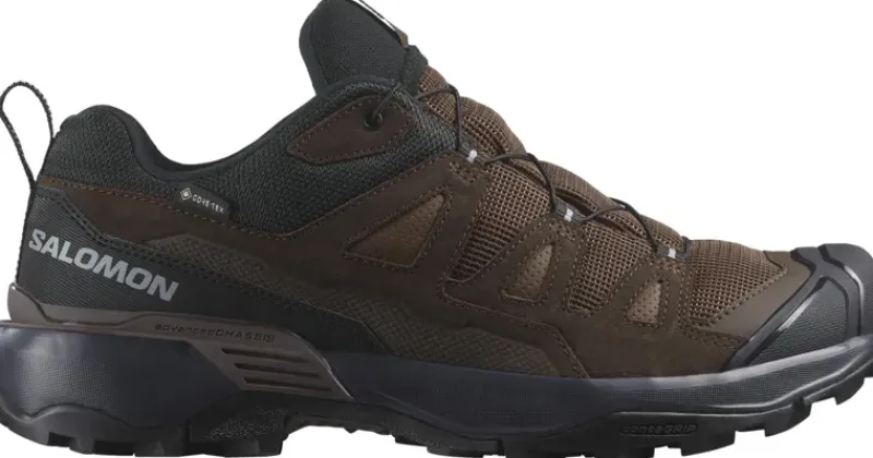 Salomon Hiking Shoes & Boots|Walking Shoes-Mens X Ultra 360 LTR GTX Shoes - Dark Earth-Delicioso-Sharkskin