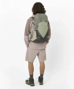 Salomon Hiking Shoes & Boots|Mid Height Boots-Mens X Ultra 5 Mid GTX Shoe - Peat-Gray Green-Blue Nights