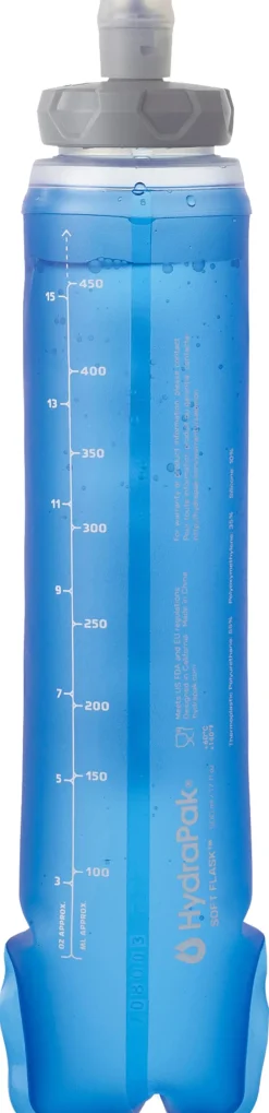 Salomon Water Bottles-Soft Flask - 500Ml - Clear Blue