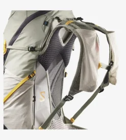 Salomon Day Packs-Womens Aerotrek 28 Rucksack - Seagrass-Silver Cloud-Nine Iron