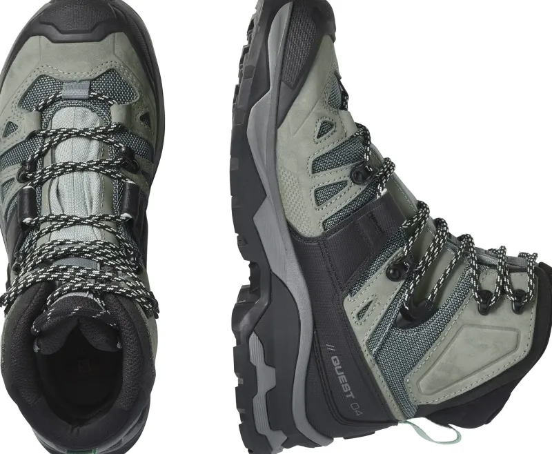 Salomon Hiking Shoes & Boots|Hiking Boots-Womens Quest 4 GTX Boots - Slate-Trooper-Opal Blue